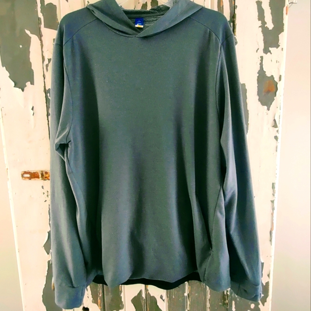 LARGE HOODIE GO DRY GRAY